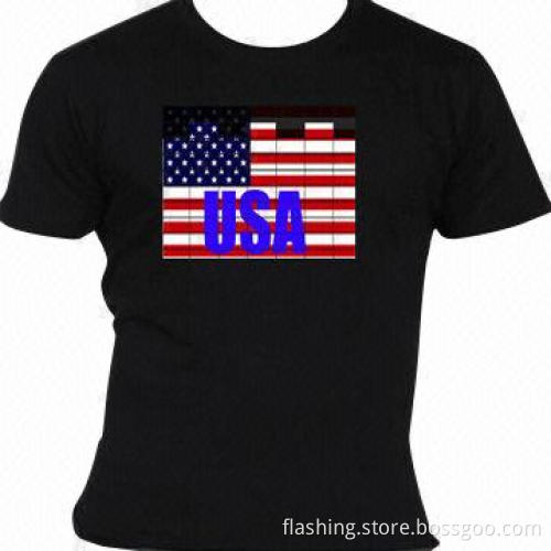 Hot-selling sound activated EL T-shirts